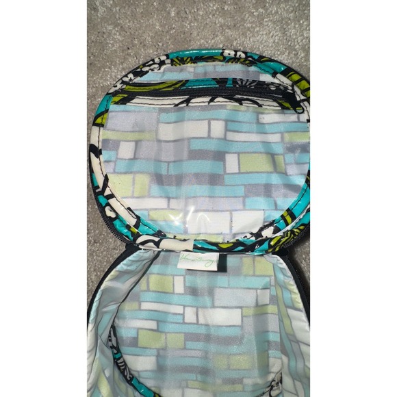 Vera Bradley Cosmetic Bag Makeup Island Bloom Floral Retired Travel - Picture 6 of 7